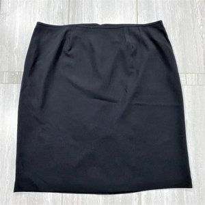 Liz Claiborne Suits Woman Career Pencil Skirt Black Lined Size 24W